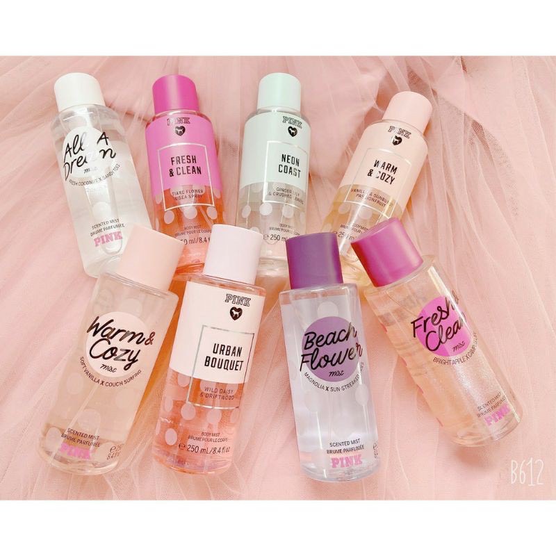 Xịt thơm bodymist pink mùi cực thơm- phiên bản limited 250ml