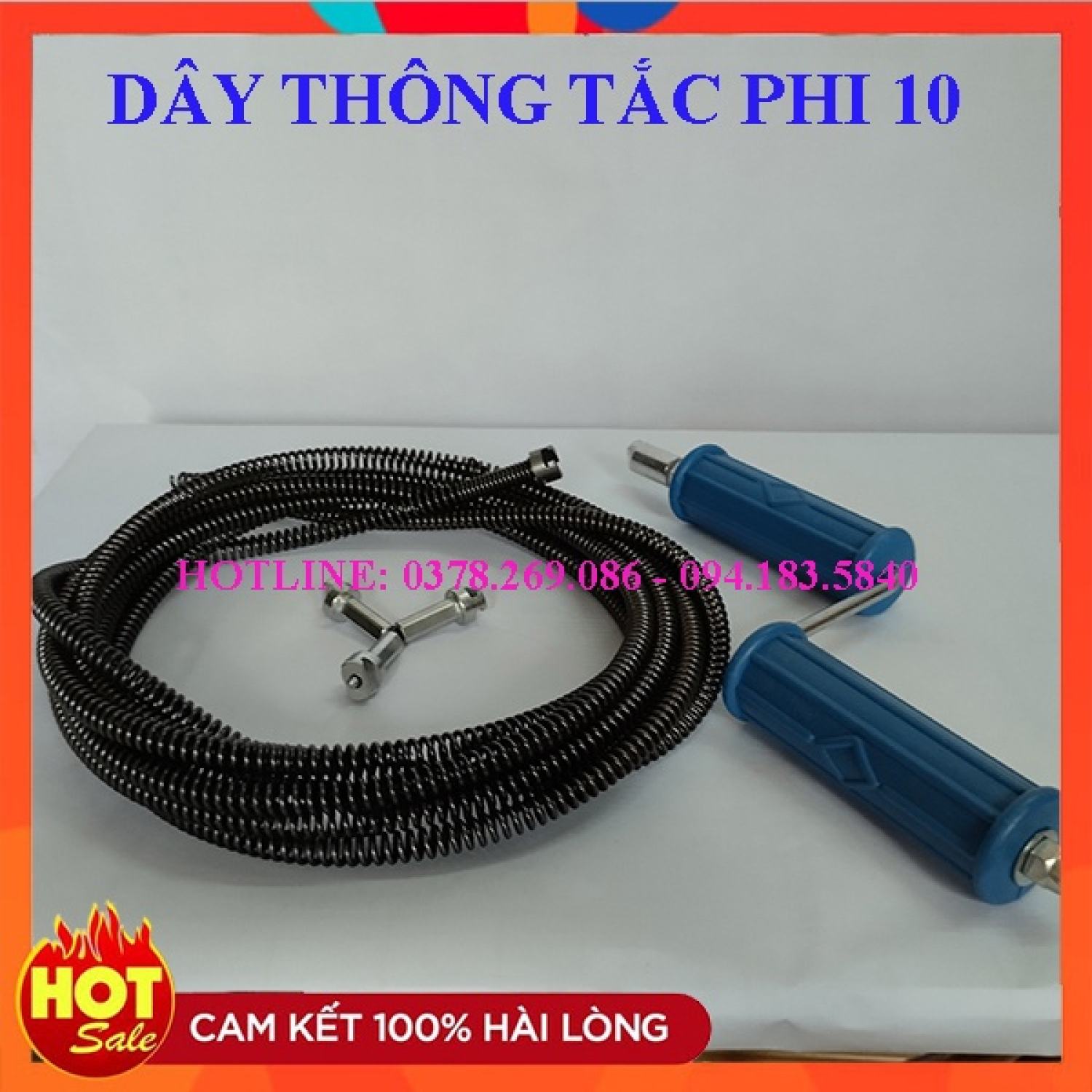 Dây thông cống lò xo phi 10 kèm phụ kiện💰FREESHIP💰dạng lò xo chất lượng tốt hiệu quả cao