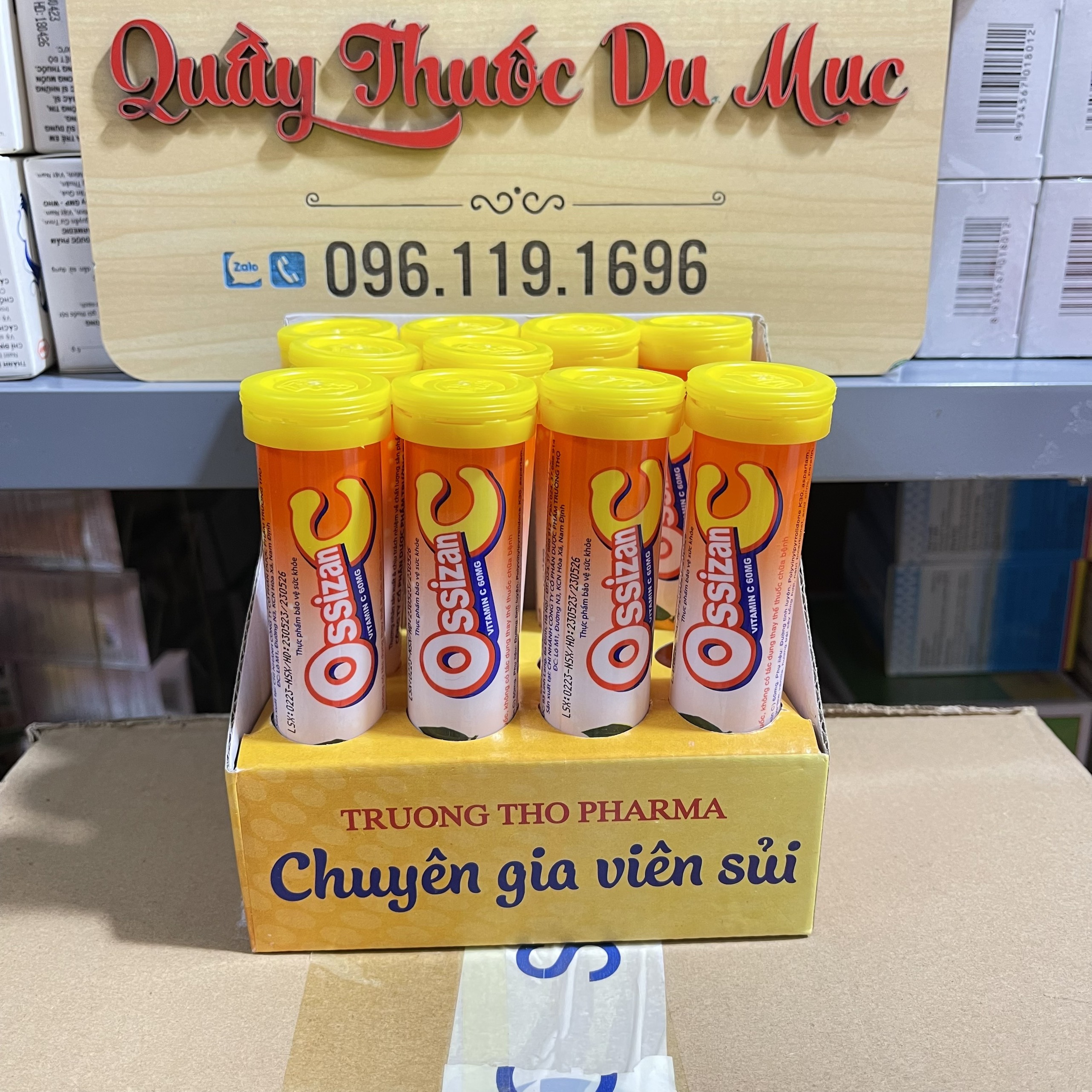 Viên sủi bổ sung vitamin c ossizan c, túyp 20 viên sủi