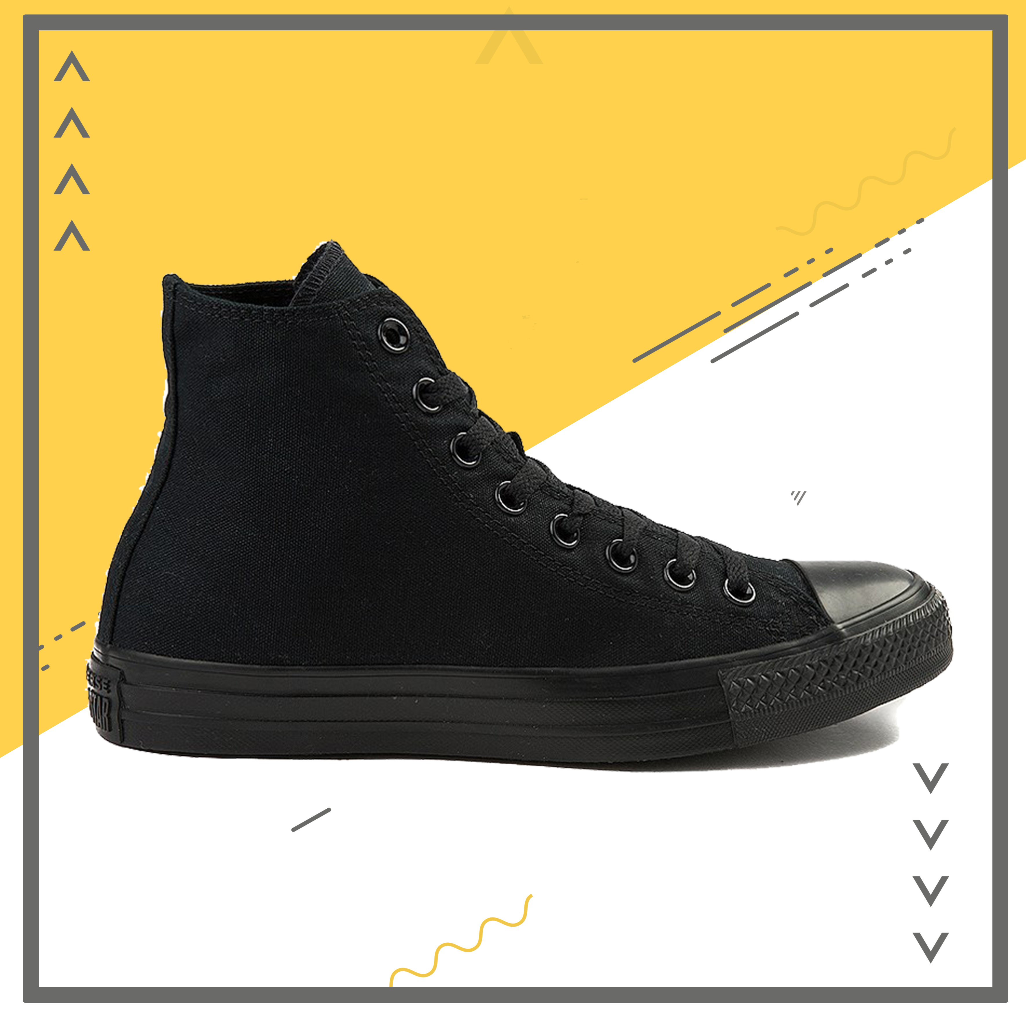 Giày Converse All Star Chuck Taylor Cổ Cao Đen Full Nam Nữ XS0345 - Giày Converse Classic Fullbox