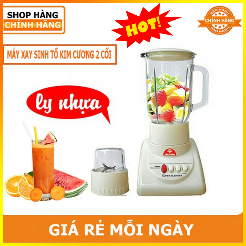 [HCM]MÁY XAY SINH TỐ KIM CƯƠNG KC-T02 LY THỦY TINH-Máy xay Hoa Quả Rau Củ Quả Tiện Lợi Cho Mọi Nhà-Bảo Hành 12 Tháng.