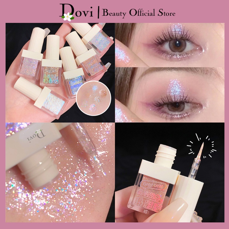 Phấn mắt nhũ mắt gege bear, nhũ mắt kim tuyến dạng lỏng tạo highlight lấp lánh chống thấm nước dạng lỏng