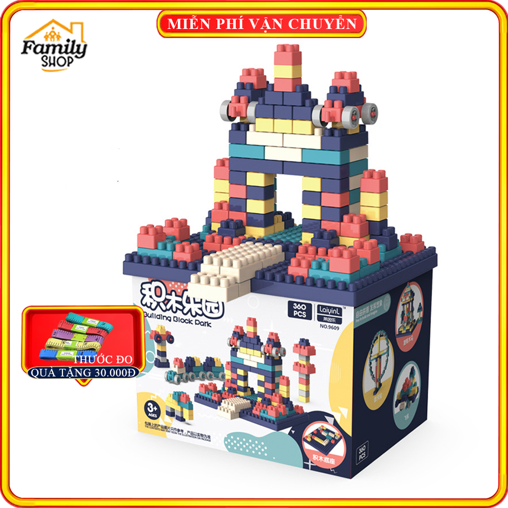 Bộ xếp hình 260 - 360 - 520 chi tiết cho bé - Đồ chơi phát triển trí tuệ trẻ