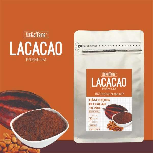 Bột cacao nguyên chất lacacao premium- the kaffeine_bịch 100gram