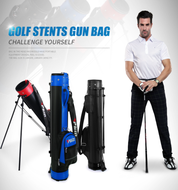 Túi Đựng Gậy Golf Mini PGM Chất Liệu Chống Thấm Nước Tuyệt Đối, Có Qoai Đeo Vai, Chân Chống Chéo Chắc Chắn QIAB008.