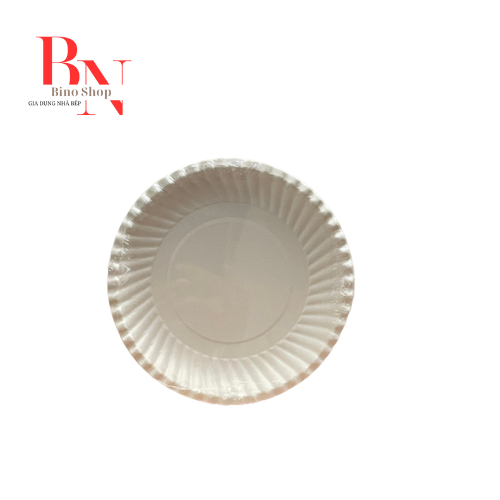 Dĩa giấy trắng 16cm - 10 cái/ xấp