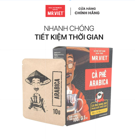 Cà phê phin giấy- cà phê Arabica 100gr