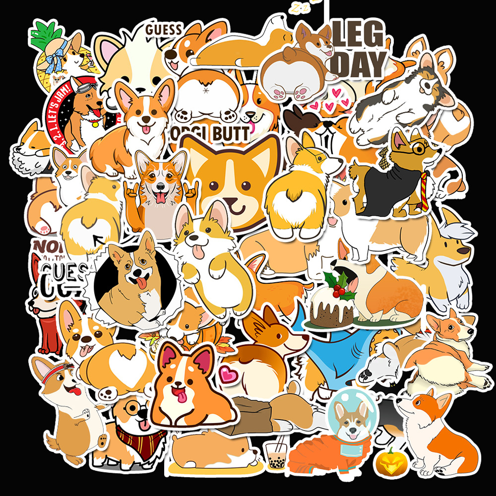 [SET 20/50/100] Sticker dán Chó Shiba Sticker dán chống nước, chống UV, Dùng dán Xe, dán mũ bảo hiểm, dán Laptop