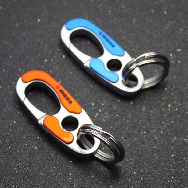 Móc Khóa Thép Thái Lan Hiện Đại Omuda Mã OMD3752 Móc Khóa Nam Ô Tô Xe Máy Kim Loại Cao Cấp - Cam