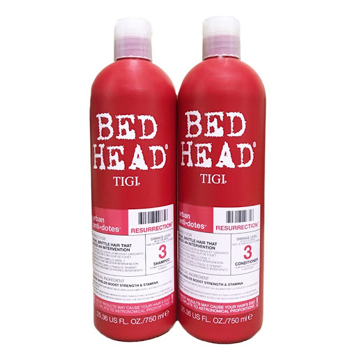 Bộ dầu gội + xả tigi bed head đỏ phục hồi hư tổn