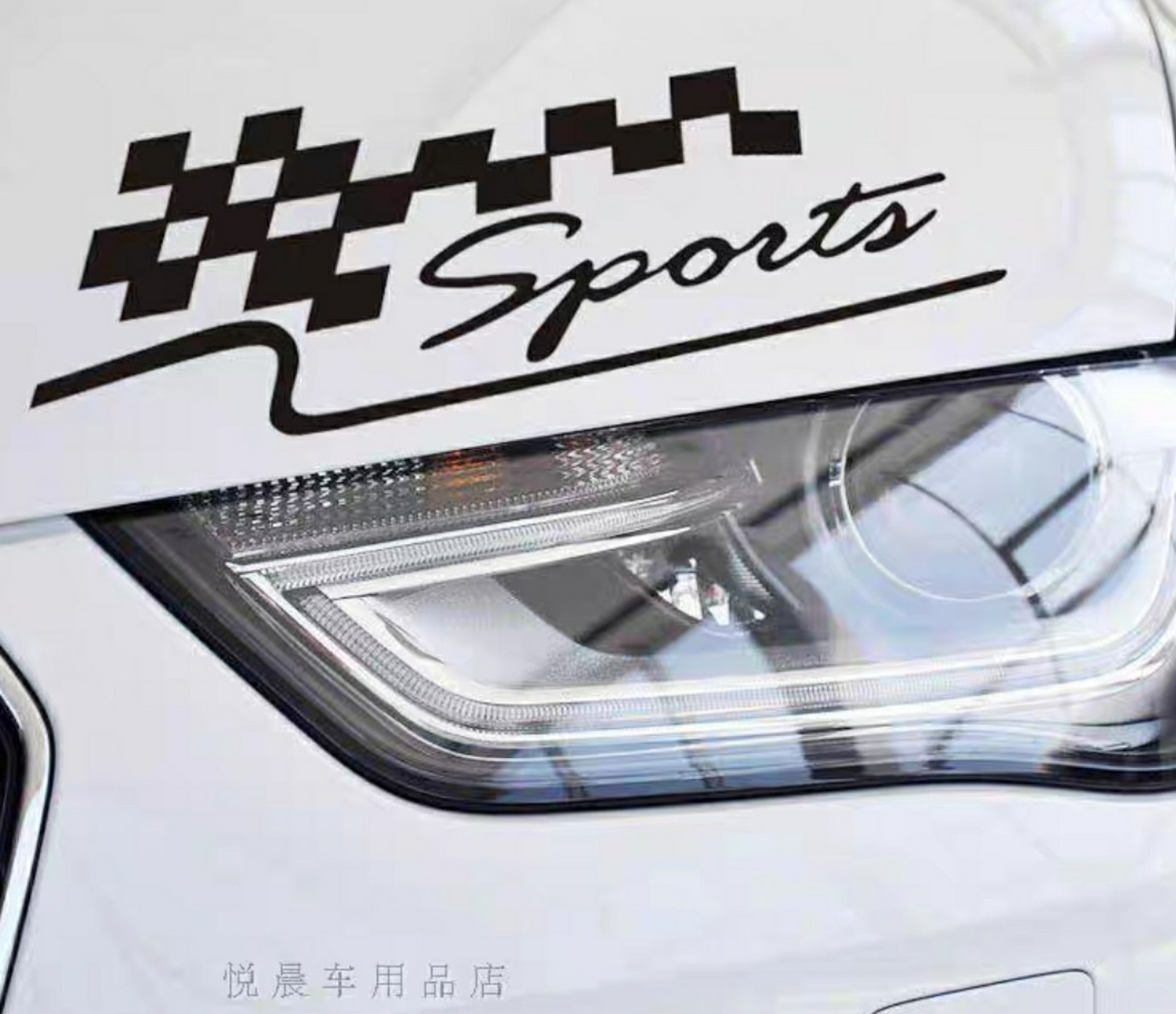 Decal Dán Xe Sport Ca Rô Thể Thao Dá Trang Trí Xe Hơi