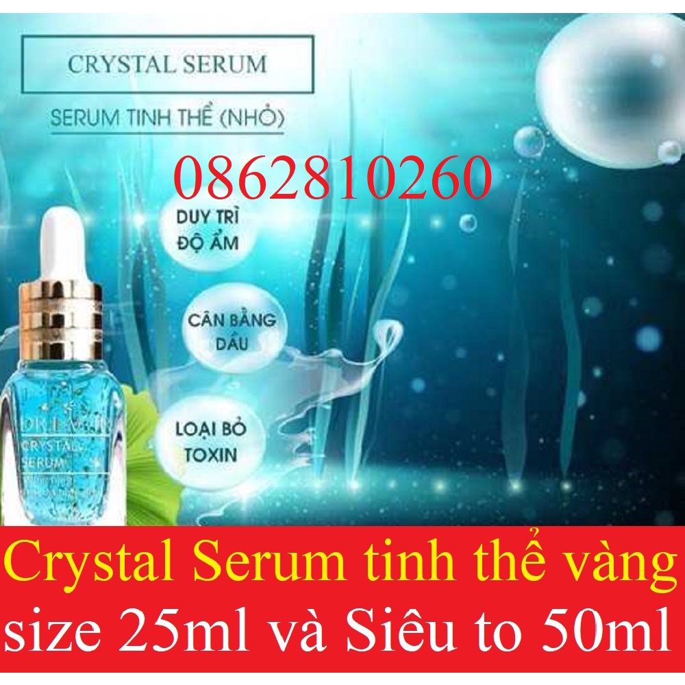 Serum tinh thể vàng 24K Lamer Care Dr Lacir - Crystal serum [chính hãng Drlaci hộp 25ml 50ml] (kèm TÚI ĐỰNG LACIR)