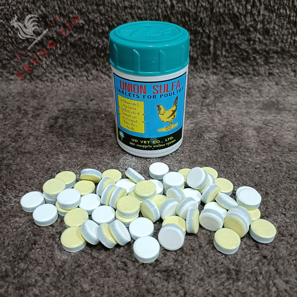 Union Sulfa 1 lọ / 80 viên , thuốc gà đá , thuốc gà chọi