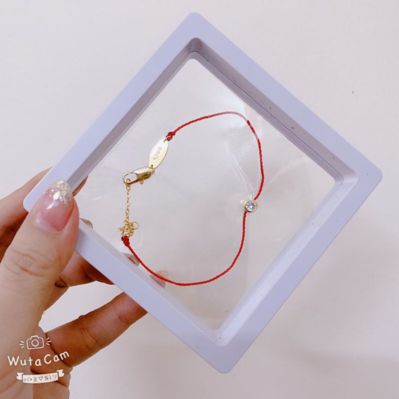 [HCM]Vòng Chỉ Đỏ Kim Vàng Được Thỉnh Tại Chùa Vàng Thái Lan Có Hộp Trắng Đã Sên Phép