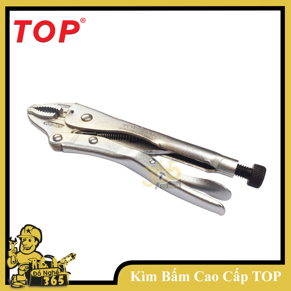 Kìm bấm chết Cao cấp TOP 10" - sản xuất tại Đài Loan, được chế tạo bằng thép CR-MO, và được xử lý nhiệt đặc biệt, đảm bảo độ cứng và độ bền cho kìm