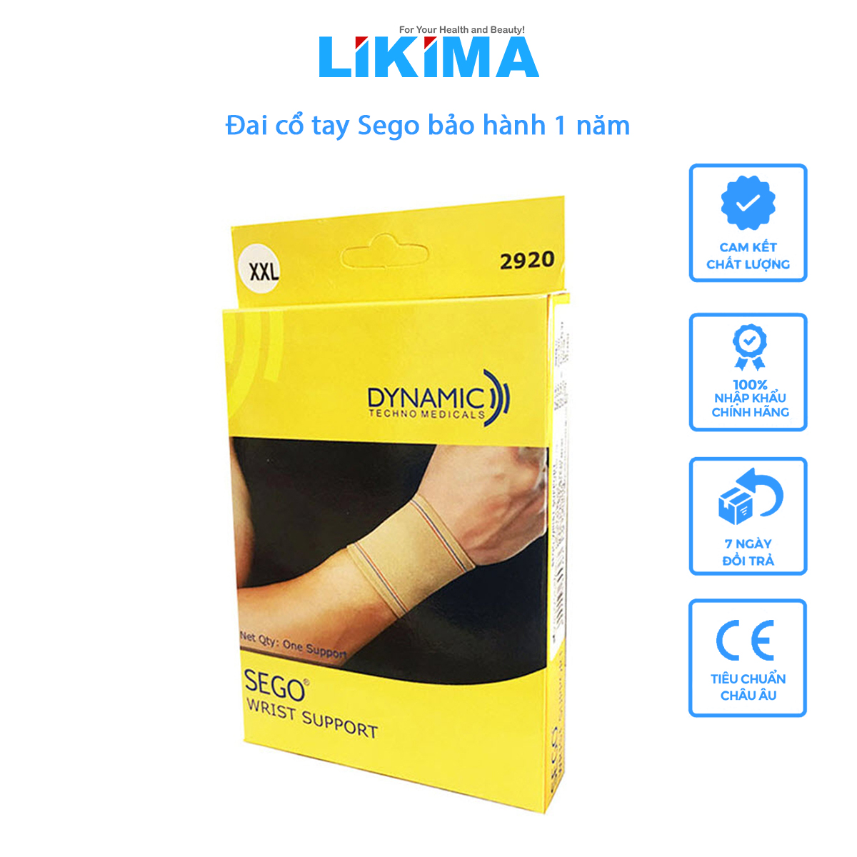 Đai hỗ trợ cổ tay sego – 2920 likima