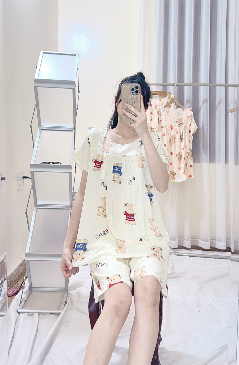 Bộ lanh mặc bầu sau sinh, bộ bầu mặc nhà chất lanh mềm, mát cho mẹ bầu