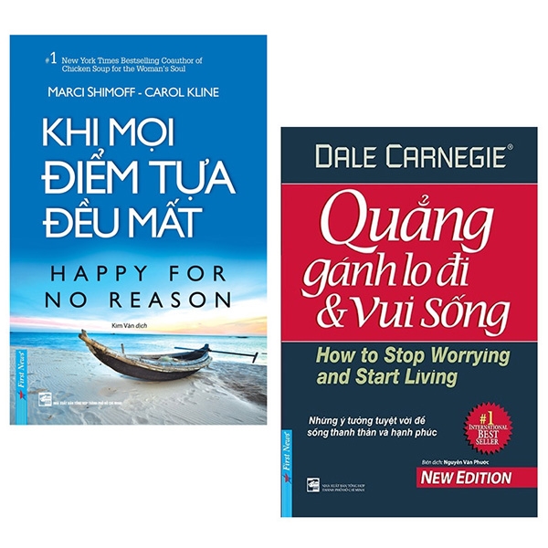 Fahasa - Combo Sách Hay Khi Mọi Điểm Tựa Đều Mất + Quẳng Gánh Lo Đi Và Vui Sống (Bộ 2 Cuốn)