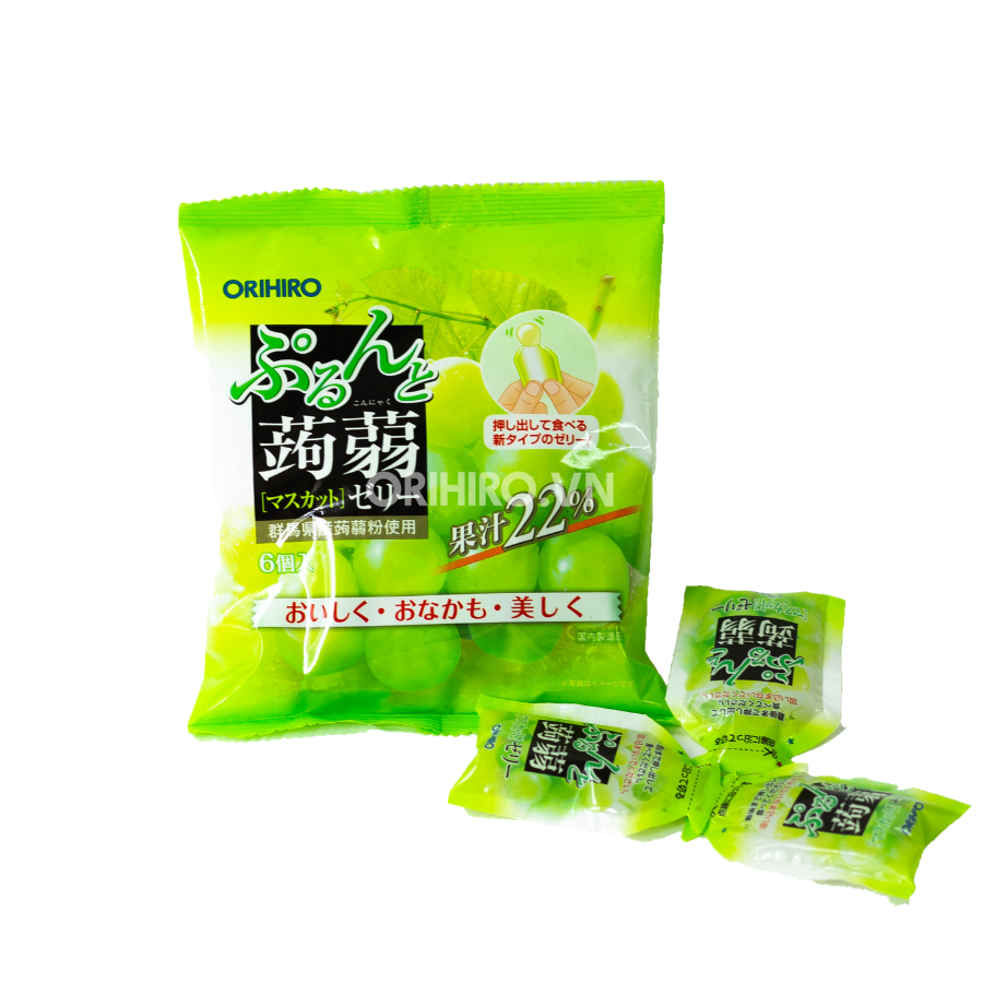 [HCM]THẠCH RAU CÂU TRÁI CÂY CHO BÉ ORIHIRO VỊ NHO XANH HÀNG NỘI ĐỊA NHẬT