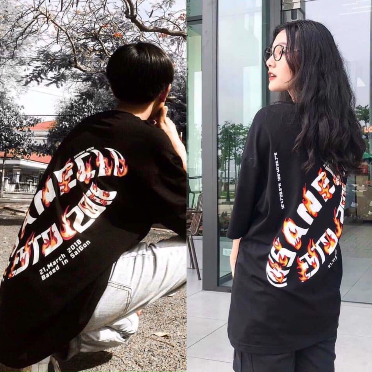 [HCM]Áo Thun Nam Nữ Tay Lỡ Unisex VÒNG CHỮ Độc Lạ - Áo Thun Phông Rộng Thời Trang Nam Nữ Bắt Trent