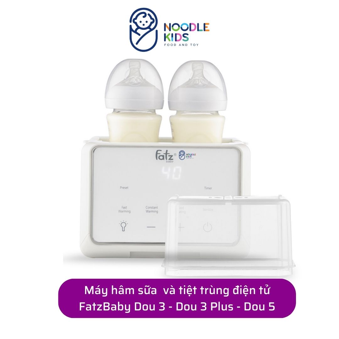 CHÍNH HÃNG Máy hâm sữa tiệt trùng điện tử Fatzbaby Duo 3 - Dou 3 Plus -
