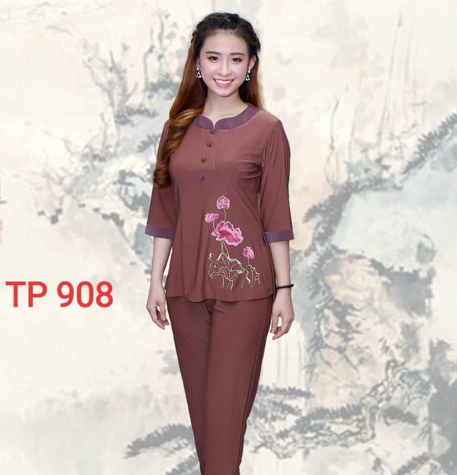 Đồ lam đi chùa vải thun co giãn vải thun lạnh mát không nhăn