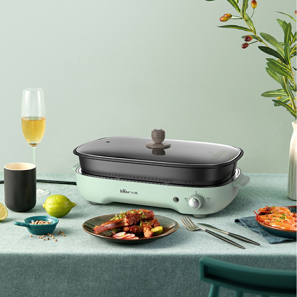 Bếp Nướng Điện Không Khói, Bếp Của Mẹ, Nồi Lẩu Điện Đa Năng BEAR các loại- Dùng làm lẩu, nướng, làm bánh vô cùng tiện lợi, đơn giản, dùng trong gia đình, tiệc