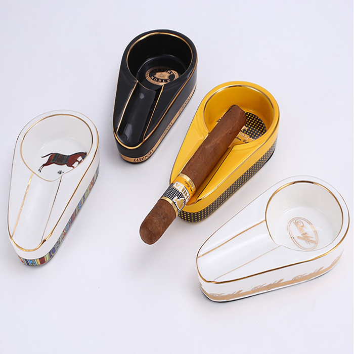 Gạt tàn cigar 1 điếu chất liệu sứ Cohiba, Galiner