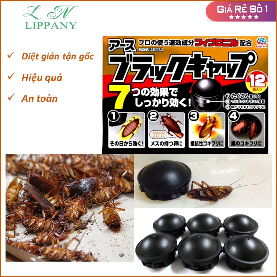 Thuốc diệt gián 1 Hộp 12 viên - Sản xuất tại Nhật Bản, Thuốc diệt gián sinh học, thuốc diệt gián tận gốc