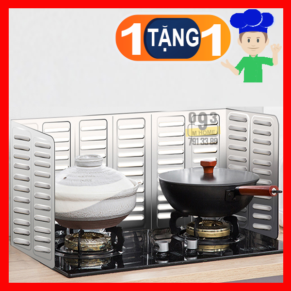 Combo 2 tấm chắn dầu mỡ tấm ngăn dầu vách mỡ