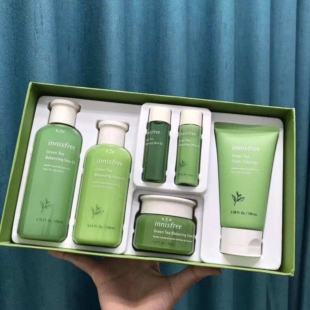 Trà Xanh Innisfree Cân Bằng Kem Dưỡng Chăm Sóc Da 6 Bộ Bộ Hàn Quốc Giữ Vẻ Đẹp