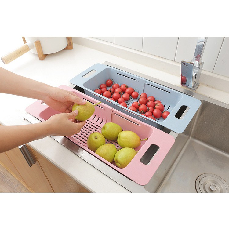 Rổ gác bồn rửa chén điều chỉnh kích theo bồn