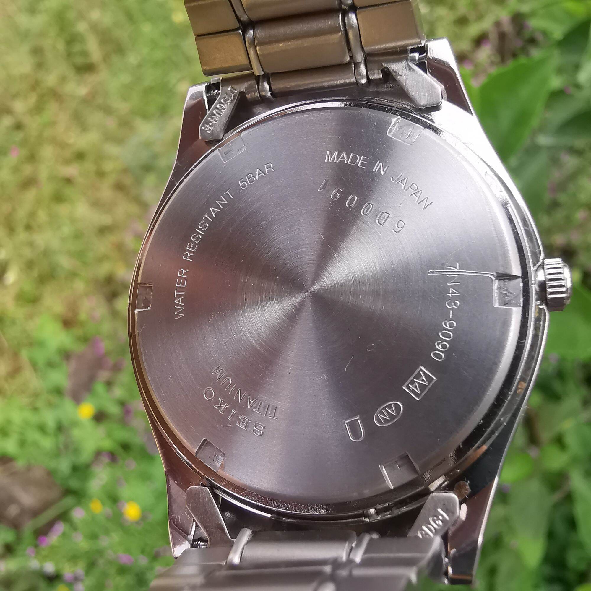 Đồng Hồ Si Nhật Nam ?✨ SEIKO - 7N43 - 9080 - QUARTZ ✨ Titanium ?Kính  Sapphire ?Size  mm?Size dây 19 cm?Chống nước 50 mét ? N .76 |  