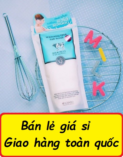 [CHUYÊN SỈ] Muối tắm trắng Whitening Q10 Salt Scrub,combo 5 GÓI Muối tắm trắng Whitening Q10 Salt Scrub muối tắm trắng, muối tắm trắng dưỡng trắng da hiệu quả, muối tắm trắng Q10, Muối tắm trắng con bò ,Muối tẩy tế bào chết Q10