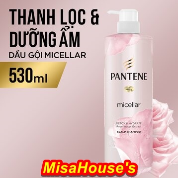 Dầu Gội Pantene Micella Chiết Xuất Hoa Hồng chai 530ml
