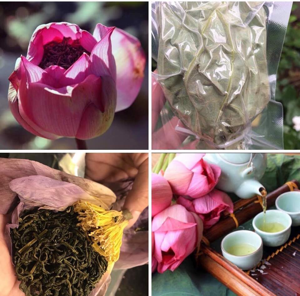 Trà sen Tây Hồ ướp nguyên bông free ship nội thành Hà Nội sỉ lẻ