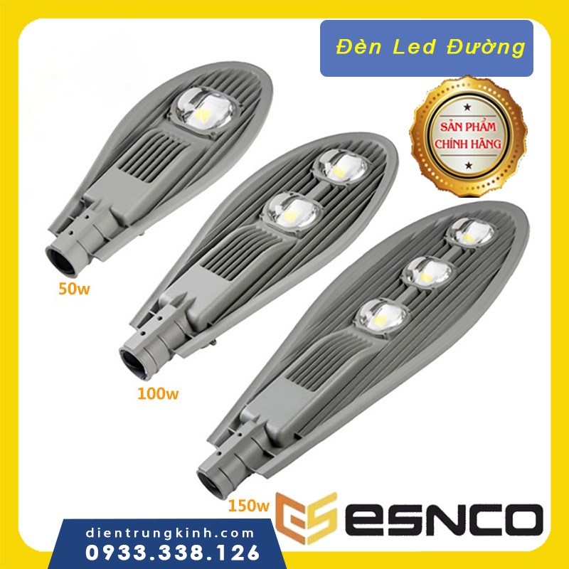 Đèn Đường Chiếc Lá 50w 100w 150w 200w chính hãng Ensco nổi tiếng được ưa chuộng nhất Siêu Sáng Siêu Bền Dùng cho chiếu sáng