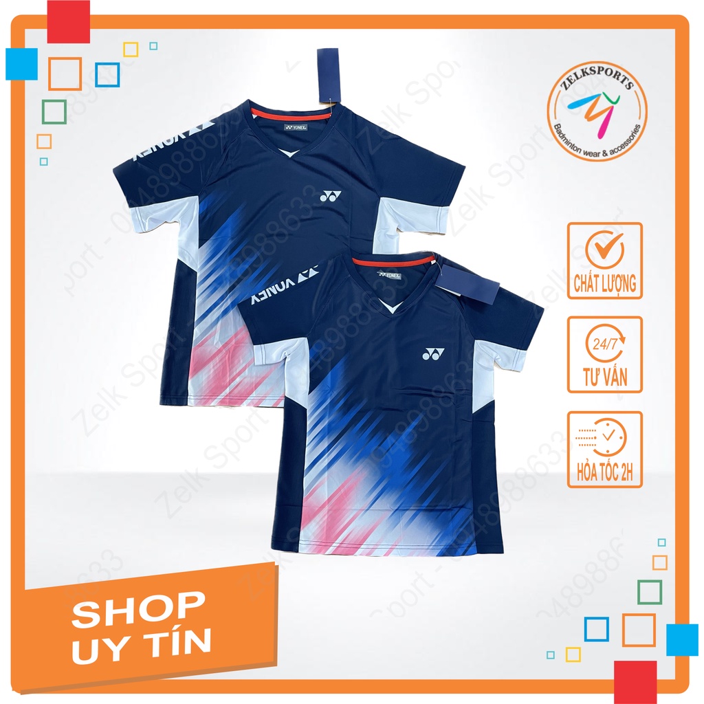 Áo cầu lông yonex 6267 xanh than