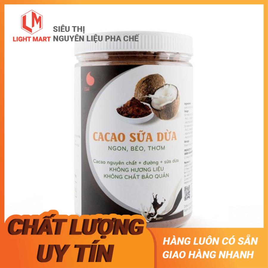 Hủ cacao dừa hòa tan 3in1 light coffee - hủ 550gr