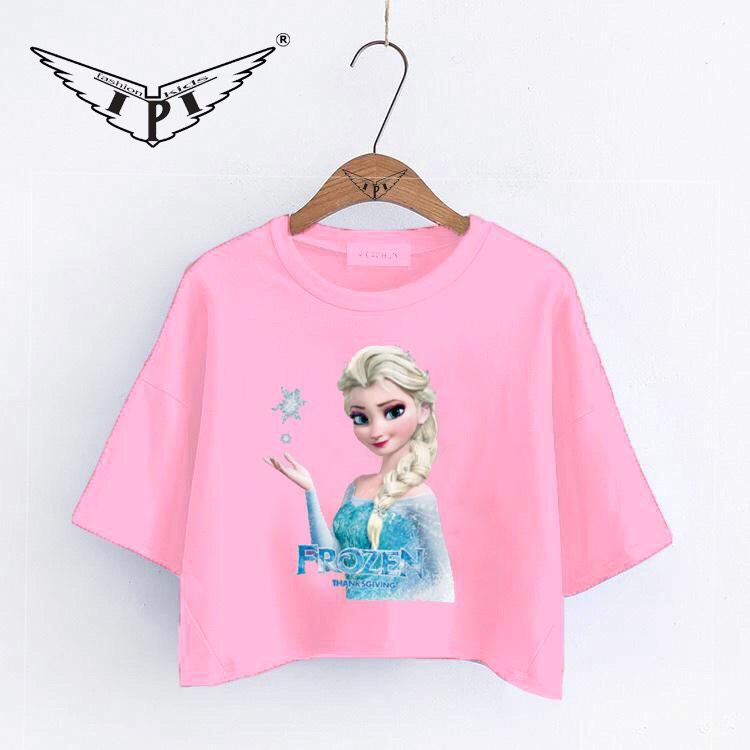 Áo croptop" Công chúa Elsa”