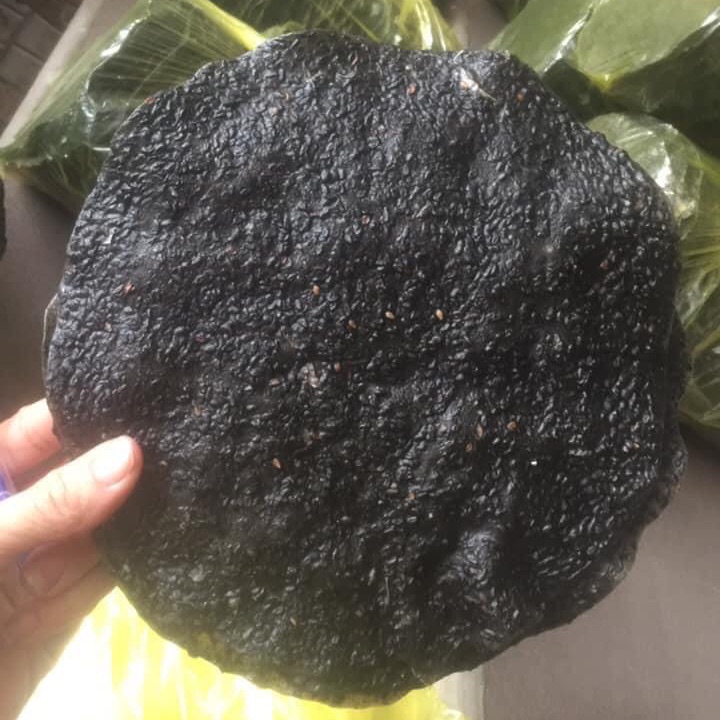 Bánh đa vừng ĐÔ LƯƠNG - bánh đa vừng đen set 10 cái