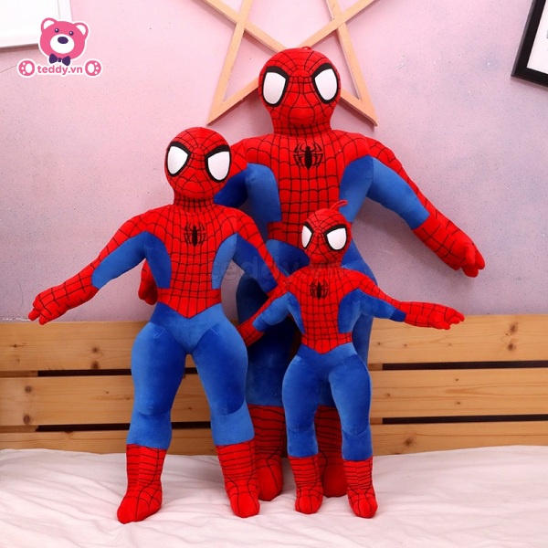 Gấu bông gối ôm siêu nhân người nhện đủ size hàng đẹp