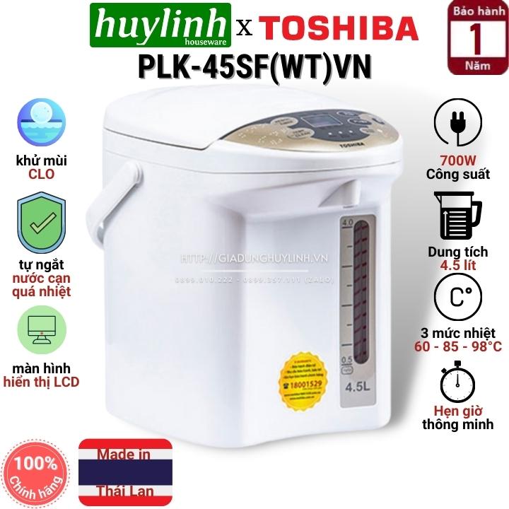 Bình thủy điện toshiba plk-45sfvn - 4.5 lít