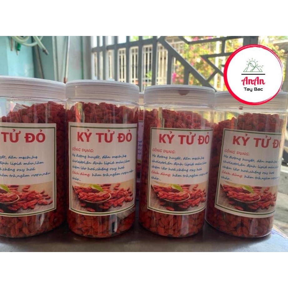 Kỷ tử đỏ 500gr sấy khô quả to đỏ đều giúp đẹp da, bổ máu, dễ ngủ, sáng mắt