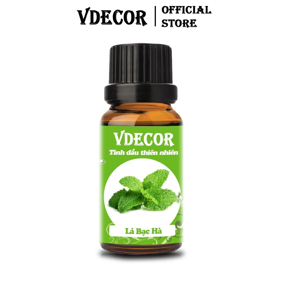 №■ Tinh Dầu Bạc Hà VDECOR Nguyên chất từ Thiên Nhiên (10ml)