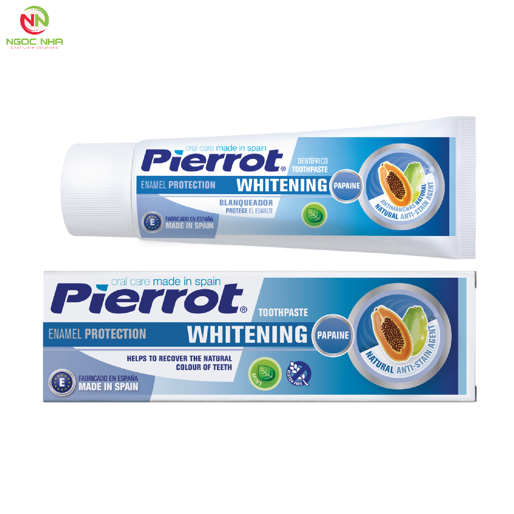 Kem đánh răng thành phần tự nhiên giúp làm trắng răng Pierrot/ Tây Ban Nha
