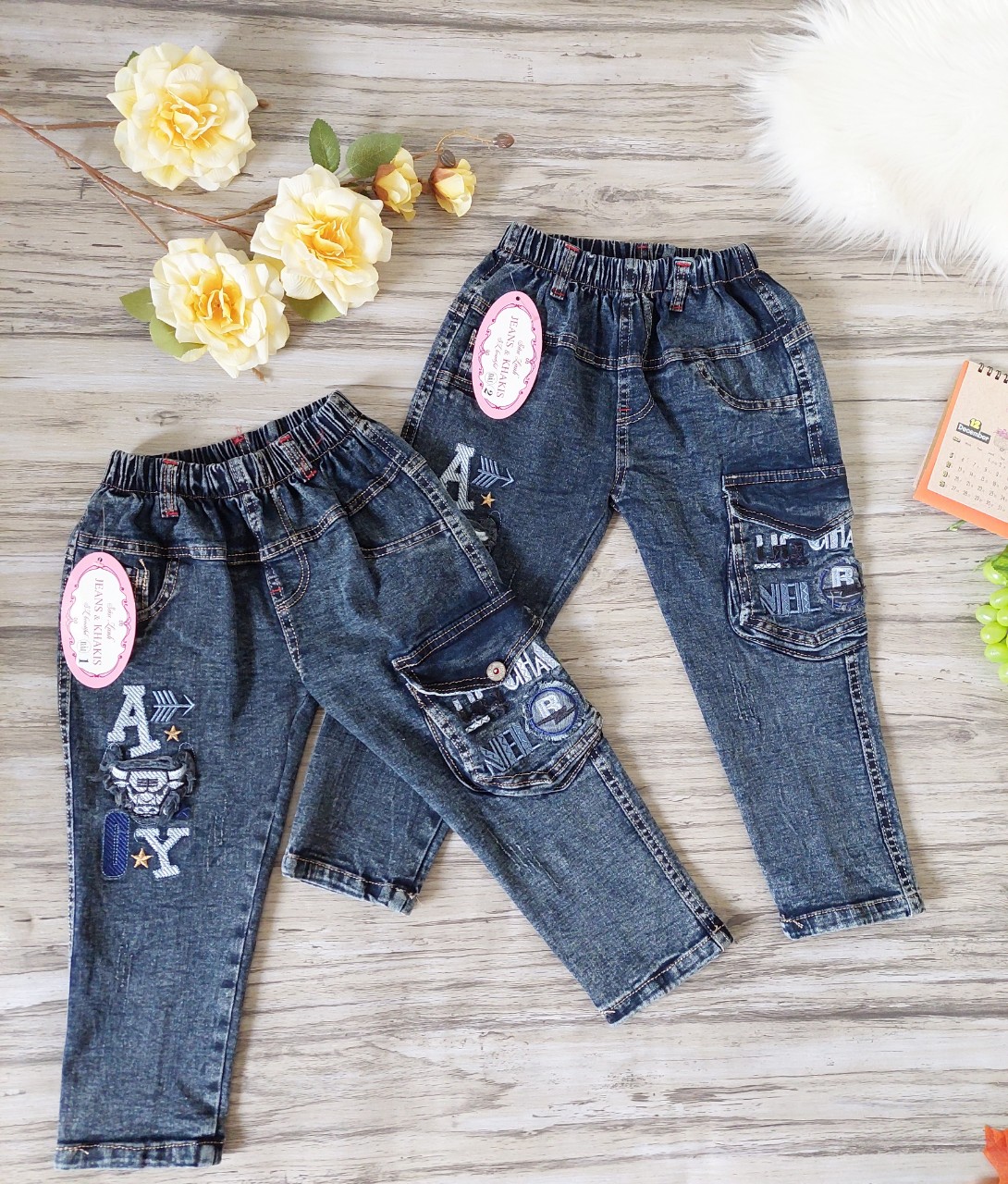 Quần Jean dài, quần bò cho bé trai- Cho bé từ 14-26kg [ ẢNH THẬT 100% DO SHOP CHỤP]