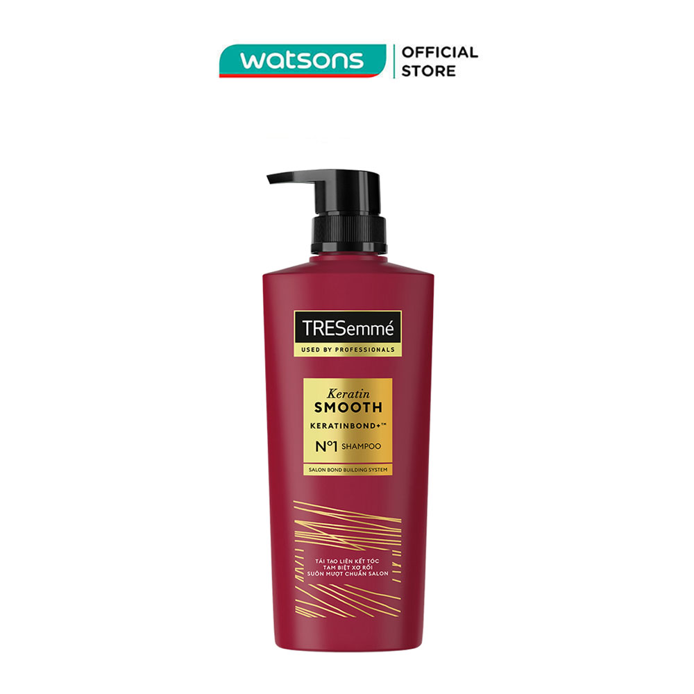 Dầu Gội Tresemmé Vào Nếp Mượt Mà Keratin Smooth 480g