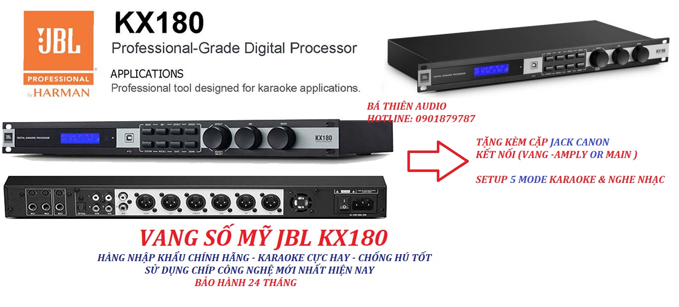 Vang số mỹ jbl kx180 chính hãng , karaoke cực hay , chống hú hiệ quả