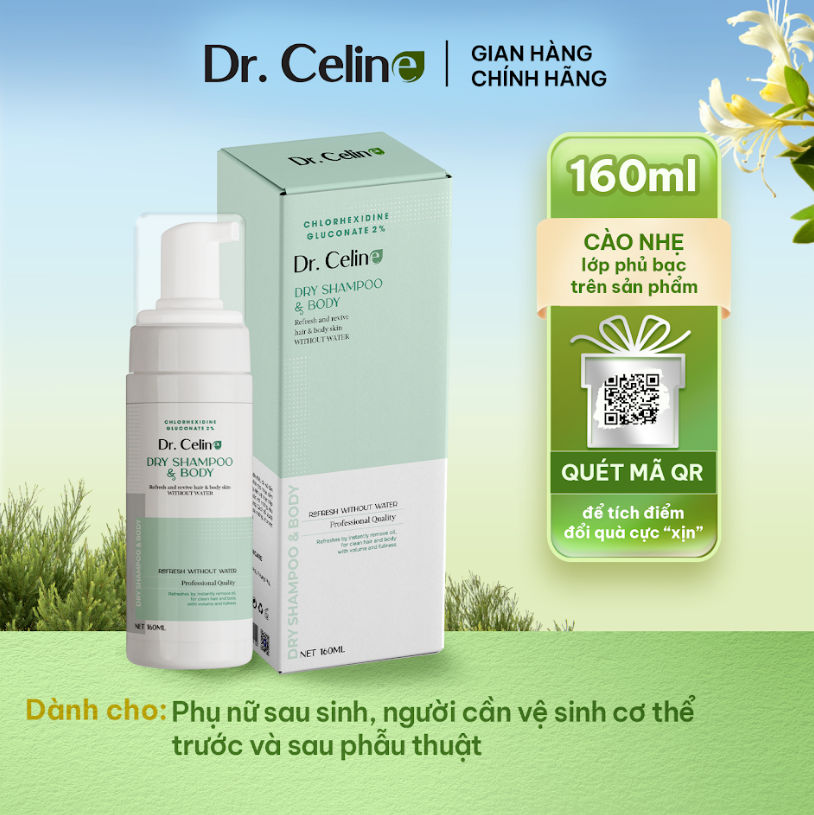 TẮM VÀ GỘI KHÔ - DR.CELINE DRY SHAMPOO & BODY